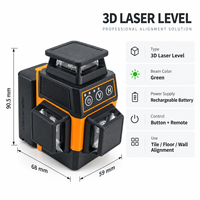Niveau laser vert ZhonNa 12 lignes, auto-nivelant, haute précision, pour alignement de roues de pneus, instrument de détection laser, équipement de test
