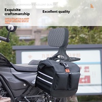 Pare-chocs, dossier rabattable, sacs latéraux en cuir et toile, porte-bagages anti-chute pour moto, accessoire pour Cyclone AQS401