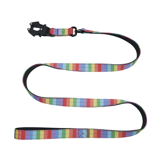 Customizable Colorful Dog <b>Leash</b> with Logo, Durable Nylon <b>Pet</b> Lead with Premium Hardware Frog Clip for Training & Hiking - Product Image 5