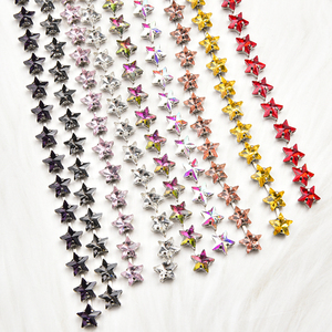 Offre spéciale 10Mm étoile diamant chaîne serrée à la main couleur verre strass bricolage vêtements Art accessoires décorations - Product Image 4