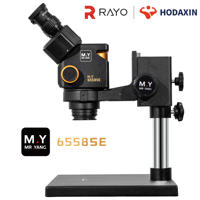 M.Y 6558SE High Precision Binocular Magnifier Wide Zoom Range 6.5 58X Stereo Microscope for Electronic Mobile Repair Work