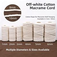 Ficelle et Corde en Coton Beige Haute Ténacité Écologique Enduites de 100m pour Emballage, Liage, Fabrication de Viande, Fabrication de Saucisses, Emballage Cadeau - Vente en Gros