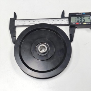 Puleggia in ghisa da 3 pollici per porta garage con cuscinetto 6200RS per sistema a molla di estensione - Product Image 5