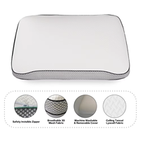 Nouveau design Oreiller en mousse à mémoire de forme doux et confortable avec motif solide Coussins de lit décoratifs pour la maison pour le soutien de la tête et du cou