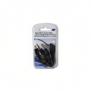S&N USB To Audio Cable 1.5M For <b>Headphone</b> Mic Connection - Product Image 2