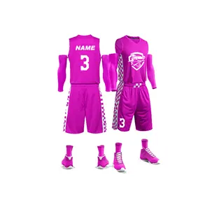 Großhandel Custom Design Gedruckte Unterhemden und Shorts Shirt New Club Basketball Jersey Sportswear