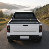 Couverture de benne rigide à trois volets profil bas noir mat, fixation sans perçage par serre-câble pour GMC Sierra 1500 6.5FT OEM ODM