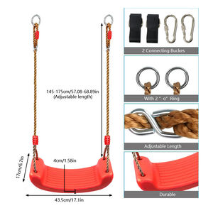 ที่นั่งชิงช้าพลาสติกสำหรับเด็กชิงช้ากลางแจ้งและในร่มสนามเด็กเล่นออกแบบได้ตามต้องการ - Product Image 2