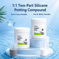 Composé de scellement en silicone liquide bicomposant catalysé au platine à haute conductivité thermique (3,5 W/m K) pour l'électronique