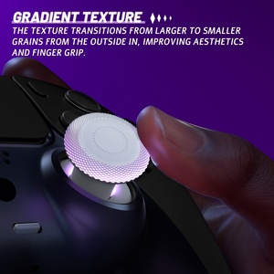 White Height Adjust Replacement Analog Thumb <b>Sticks</b> ThumbsGear V3 Interchangeable Ergonomic Thumbsticks for PS5 & PS4 Controller - Product Image 6