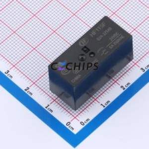 HF115F/024-2ZS4B Power Relay DIP,12.7x29mm Relay 24V 2 Changeover: 2C (DPDT-Changeover)::: 8 8A-250VAC - Product Image 1