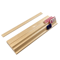 Supports de Mahjong Double Couche 18, 19, 20, 21 Pouces – Présentoir Premium en Bois pour Pions de Mahjong avec Finition Brillante