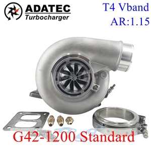 Alta potencia para rodamiento de bolas de cerámica Garrett Performance 1200 G42 757707 turbocompresor T4 Vband 1.15AR 475-1200HP 0015- - Product Image 2
