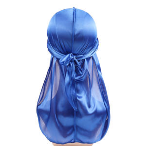 סיטונאי יוניסקס מעצב <span class=keywords><strong>durag</strong></span> משי ראש הדחיסה משכות עבור נשים גברים satin דורג headwrag - Product Image 2