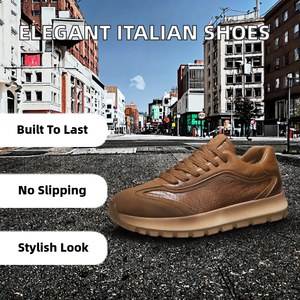 2026 NEW High Quality Italian Style Elegant Occasions Men's Dress <b>Shoes</b> Lace-up Height Increasing Anti-<b>slip</b> Fashion Casual - Product Image 2