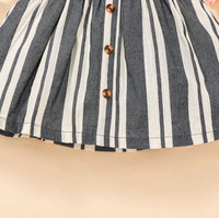 Robes d'été élégantes pour filles, tenue de premier anniversaire, robe de princesse à motif rayé, vêtements pour petites filles