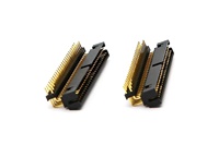 YZTECH Connecteur RCA mâle à pas de 2,0 mm, encastrable, coudé à 90 degrés, avec broches supplémentaires, en nylon, H6,35 mm, 6P-90P, Modèle PCB 1103-2R-2DL-2*25P