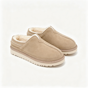 Bottes de neige en daim à enfiler, doublées de fausse fourrure, à dos fermé, chaudes, antidérapantes, pour l'intérieur et l'extérieur, pour femmes et hommes - Product Image 3