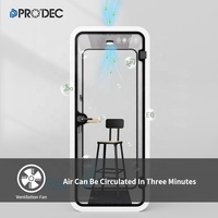 Cabina Telefónica Insonorizada con Reducción de Ruido, Privacidad, Aislamiento Acústico, Espacio de Descanso, Cabina para Dormir, Sala de Conversación Acústica para Reuniones y Trabajo