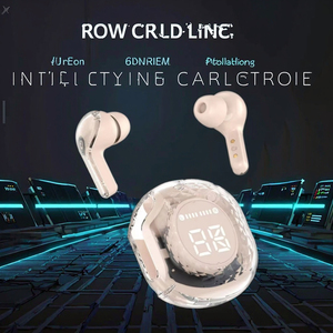 Wireless In-Ear Stereo Headphones with Digital Display Low Latency Noise Cancelling Feature for <strong>Bluetooth</strong> <strong>Earbuds</strong> - Product Image 1