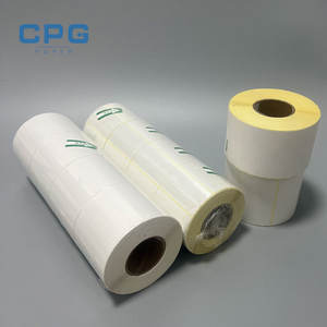 Trade Assurance Oil Resistant Strong Core Three Proof Thermal <b>Label</b> Sticker 60x30mm 2x1 inch <b>Address</b> Ecommerce Packaging <b>Label</b> - Product Image 1