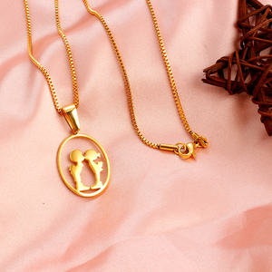 Collar de cadena de Venecia Collar de pareja Fabricante de joyas sin deslustre - Product Image 5