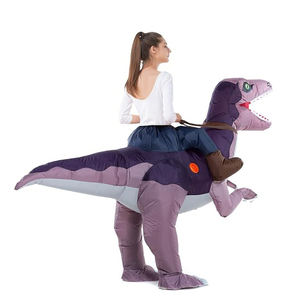 Funny Halloween <b>Costume</b> Adult Inflatable <b>Ride</b> <b>on</b> Dinosaur <b>Costume</b>, T-rex, Velociraptor, Triceratops, Pteranodon - Product Image 3