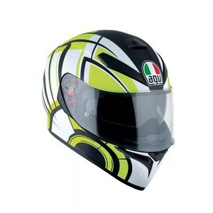 Casco Integrale Agv K-3 Sv Bianco Giallo Nero XL in Policarbonato per Moto - Product Image 1