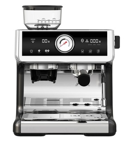 Cafetière expresso italienne rétro de 19 bars avec moulin à grains Système d'infusion semi-automatique pour la cuisine à domicile - Product Image 3