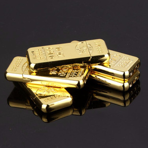 297 Gold Bar Shape <span class=keywords><strong>Fire</strong></span> <span class=keywords><strong>Lighter</strong></span> Sáng Tạo Siêu Mỏng Mini Mài Bánh Xe Hút Thuốc Lá Gas Nhẹ Hơn - Product Image 2