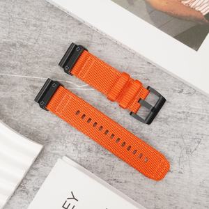 Correa de reloj de lona tejida de nailon para hombre y mujer, de 20mm de liberación rápida correa de reloj, 22mm y 26mm, pulsera de repuesto para reloj <span class=keywords><strong>Garmin</strong></span> - Product Image 4