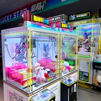 Machine à griffes commerciale personnalisée pour enfants, à monoplace, à monnayeur, grue à griffes métallique, machines haut de gamme, version anglaise