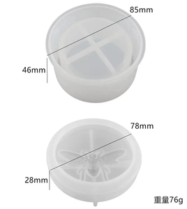 Honingbijen Gips Siliconen Hars Clutch Art Molenset Diy Betonnen Epoxy Kaars Spuitgietvorm Handgemaakte Cadeau Cake Tools Opp Bag - Product Image 4