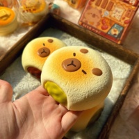 Mainan Jigsaw Kayu Asli Baru Pibara Bread Squeeze Toy Penghilang Stres Slow Rebound Lucu Squishy Unisex Buatan Cina Sesuai Standar 3C