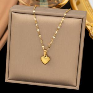Waterproof and Tarnish Free 316l Stainless Steel Brand Wholesale Custom 18k Gold Plated Fine Heart <b>Jewelry</b> <b>Set</b> <b>for</b> <b>Women</b> - Product Image 2