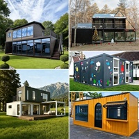 Nouveau modèle de magasins préfabriqués en conteneurs, bâtiments modulaires portables en acier, assemblage rapide pour magasins de détail