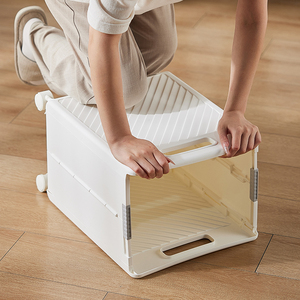 Large Plastic <strong>Storage</strong> <strong>Drawers</strong> <strong>Cart</strong> for Laundry &amp; Washing Basket Organize Dirty Clothes - Product Image 3