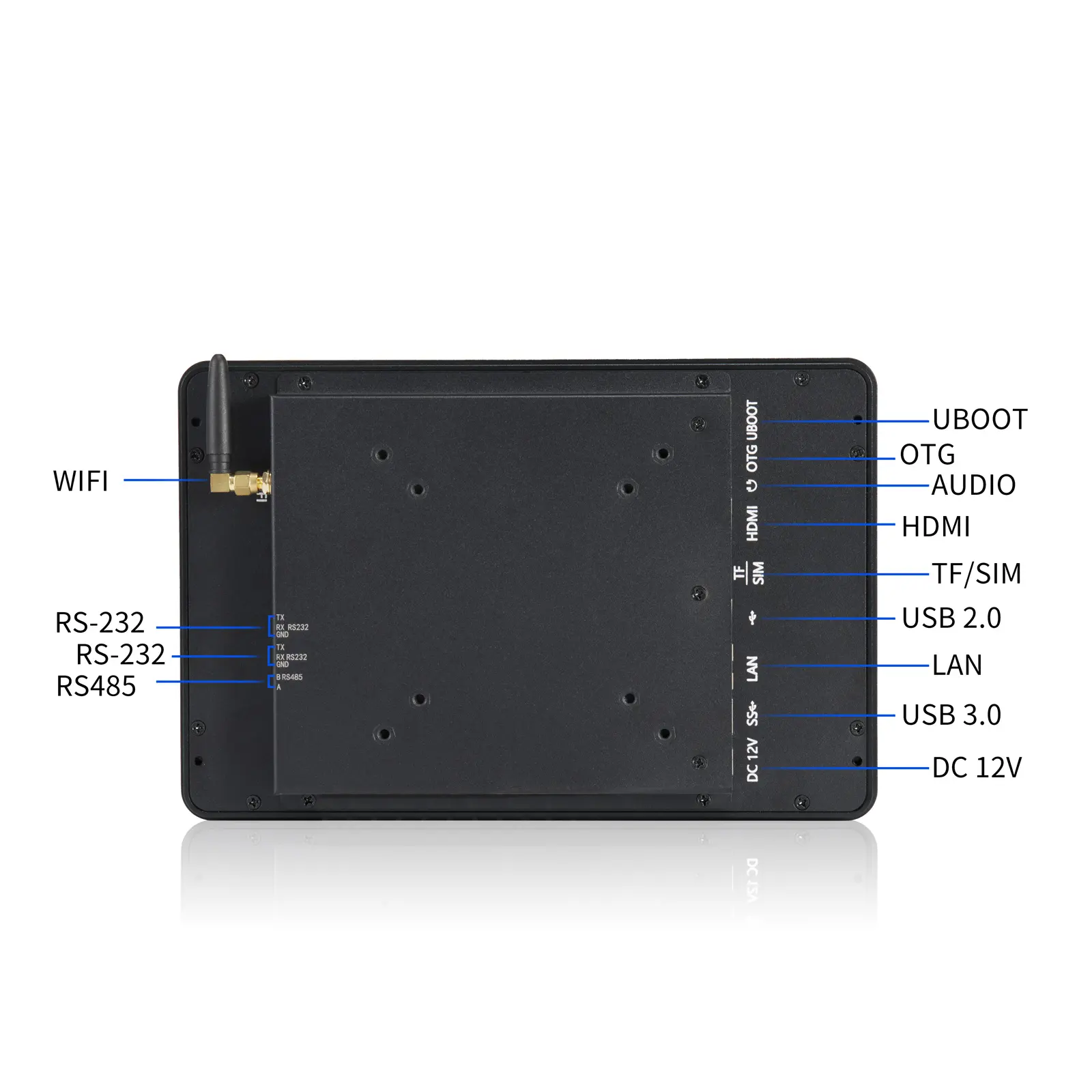 מסך מגע עם מסגרת פתוחה IP65 בגודל 10.1 אינץ' לתלייה על הקיר אנדרואיד הכל בטאבלט מחשב אחד עם RK3568