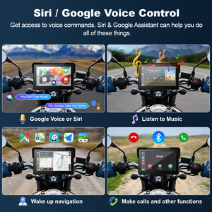 ระบบนำทาง GPS ไร้สายสำหรับรถจักรยานยนต์ขนาด 7 นิ้ว รองรับ Apple Carplay และ Android Auto พร้อมบลูทูธ WIFI รุ่น ZC18C - Product Image 5