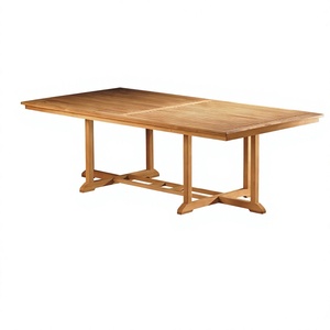 <b>Modern</b> Solid Teak Wood Rectangular Outdoor <b>Dining</b> <b>Table</b> Durable - Product Image 1