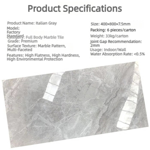 Azulejos Modernos y Sencillos de Porcelana para Todo el Hogar, 400x800, Antideslizantes, para Interiores, Sala de Estar, Cocina, Baño, Pared, con Patrón <span class=keywords><strong>Brillante</strong></span> - Product Image 1