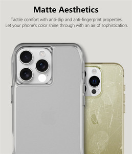 Funda Protectora Antigolpes para <span class=keywords><strong>iPhone</strong></span> 16 17 <span class=keywords><strong>Pro</strong></span> <span class=keywords><strong>Max</strong></span> 15 Plus 14 <span class=keywords><strong>13</strong></span>, Carcasa Híbrida con Esquinas Reforzadas, Cubierta Trasera de PC Mate y Parachoques de TPU - Product Image 6