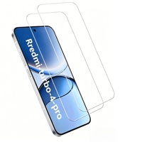 Protection d'écran en verre trempé haute qualité 9H, aluminium, 2.5D, transparent, anti-rayures, anti-explosion pour Redmi Turbo 3 4 5 Pro Max