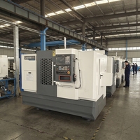 Tour à tournette 4, 6, 8 postes, mandrin hydraulique, pour métaux, 220 Volts monophasé, CK6150, tour CNC de moyenne capacité à banc plat