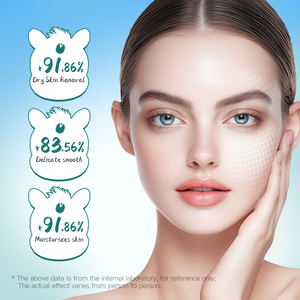 Mascarilla Facial Hidratante y Nutritiva con Diseño de Zebra de Dibujos Animados SADOER, con Ácido Hialurónico - Product Image 3