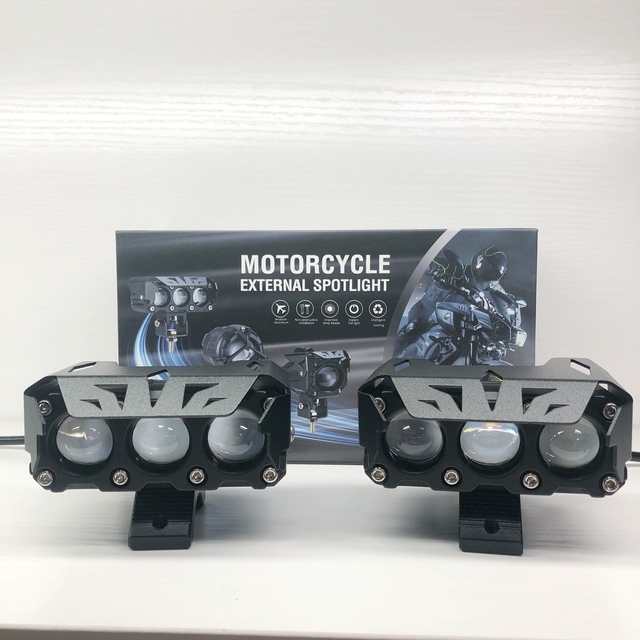 Universal Motorcycle/Bike LED Headlights Driving Moto Spotlight Auxiliary Lights, Motorcycle Lighting System