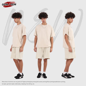 Camiseta de Verano para Hombre, Estilo Vintage, 100% Algodón, 275G, con Dobladillo, Lavada, Batik, Holgada, Lisa, de Manga Corta - Product Image 4