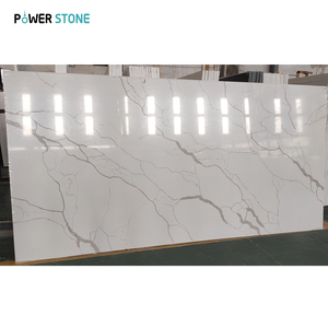 Lastra di quarzo di <span class=keywords><strong>pietra</strong></span> di potenza Calacatta Marmo prezzo lastra di <span class=keywords><strong>pietra</strong></span> <span class=keywords><strong>ollare</strong></span> piani cucina pavimento Marmo piastrelle di ceramica lusso GEMA5001-3 - Product Image 1