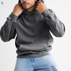 Sweat-shirt à capuche ample rétro sportif en molleton épais <span class=keywords><strong>de</strong></span> coton <span class=keywords><strong>de</strong></span> haute qualité pour hommes - Product Image 3
