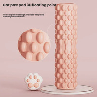 Petit rouleau de massage en mousse EVA à picots pour chat, bâton de massage, colonne de yoga, rouleau de relaxation musculaire, équipement de fitness